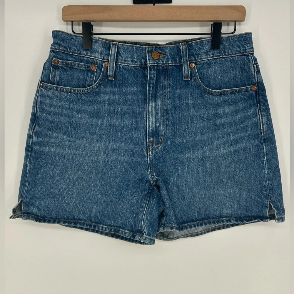 Madewell Relaxed Mid-Length Denim Women's Shorts 27 - Picture 2 of 9